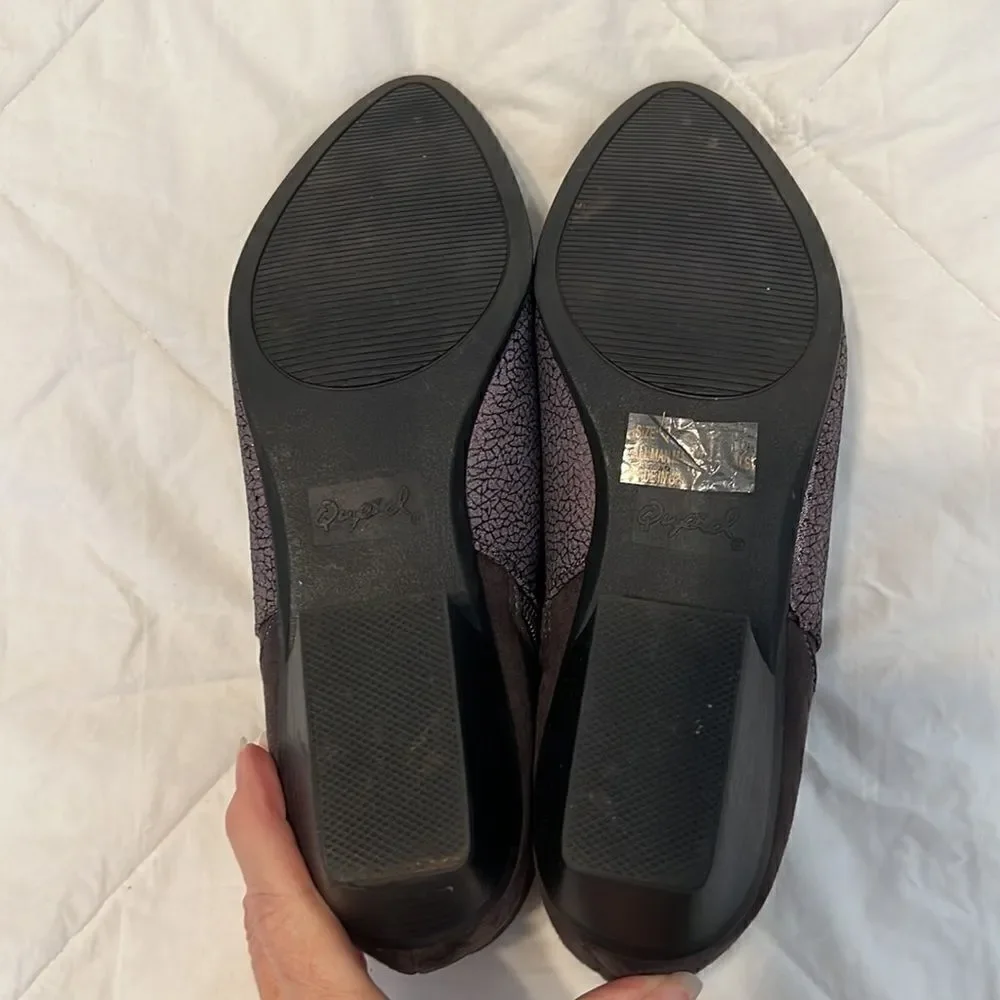 Qupid size 7 super cute ankle booties brown back and 2 tone front small heel EUC